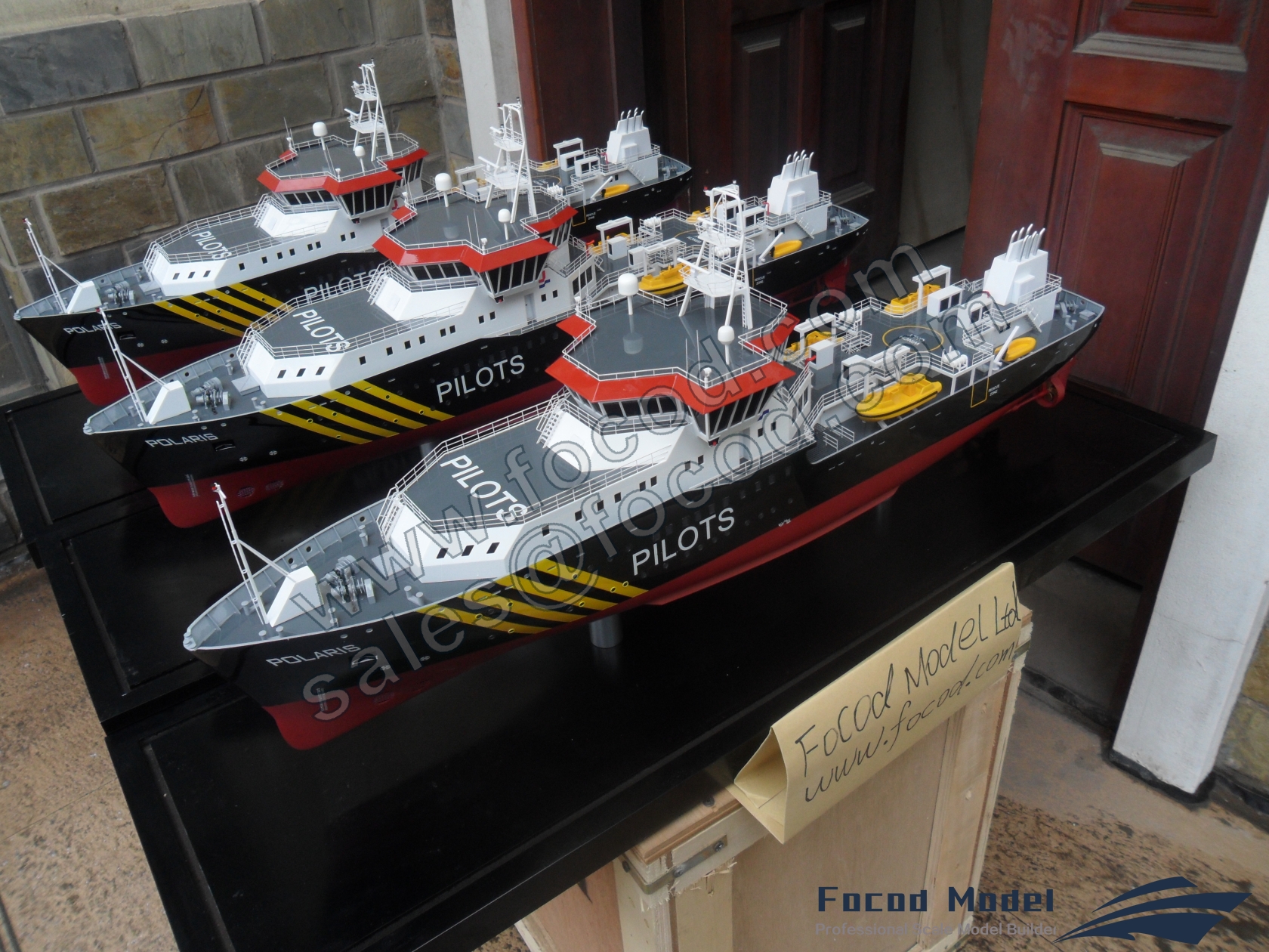 customized model of 81.5m Pilots Boat